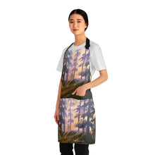 Load image into Gallery viewer, Apron - lightweight, silky finish 100% polyester, two front pockets. Many original artwork designs by Kerry Sandhu Art