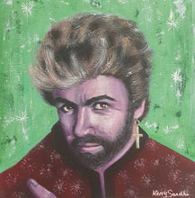 Load image into Gallery viewer, Last Christmas : A Tribute to George Michael. Male musician who has impacted my life by Kerry Sandhu Art
