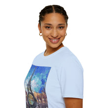 Load image into Gallery viewer, T-Shirt made from very soft materials, no side seams. Feels like bliss to wear! Many designs by Kerry Sandhu Art