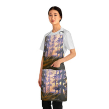 Load image into Gallery viewer, Apron - lightweight, silky finish 100% polyester, two front pockets. Many original artwork designs by Kerry Sandhu Art