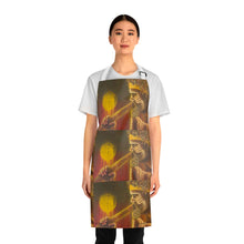 Load image into Gallery viewer, Apron - lightweight, silky finish 100% polyester, two front pockets. Many original artwork designs by Kerry Sandhu Art