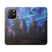 Load image into Gallery viewer, Northern Lights - PHONE CASE WALLET - by Kerry Sandhu Art
