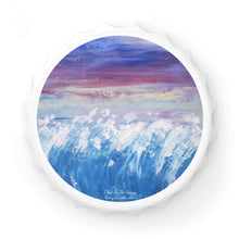 Load image into Gallery viewer, Plastic exterior w/ metallic bottom, magnetic back, 2 different opening mechanisms, matte finish. Art by Kerry Sandhu Art