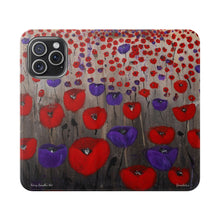Load image into Gallery viewer, Benedictus (Poppies Only) - PHONE CASE WALLET - by Kerry Sandhu Art