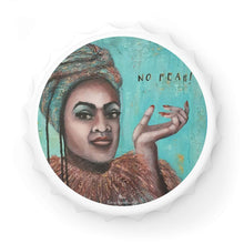 Load image into Gallery viewer, Plastic exterior w/ metallic bottom, magnetic back, 2 different opening mechanisms, matte finish. Art by Kerry Sandhu Art