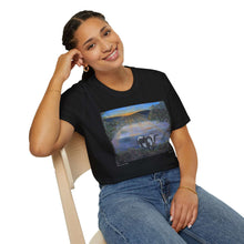 Load image into Gallery viewer, T-Shirt made from very soft materials, no side seams. Feels like bliss to wear! Many designs by Kerry Sandhu Art