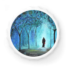 Load image into Gallery viewer, Plastic exterior w/ metallic bottom, magnetic back, 2 different opening mechanisms, matte finish. Art by Kerry Sandhu Art