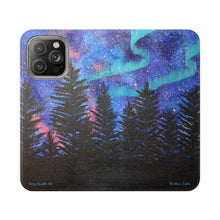 Load image into Gallery viewer, Northern Lights - PHONE CASE WALLET - by Kerry Sandhu Art