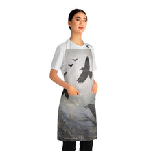 Load image into Gallery viewer, Apron - lightweight, silky finish 100% polyester, two front pockets. Many original artwork designs by Kerry Sandhu Art
