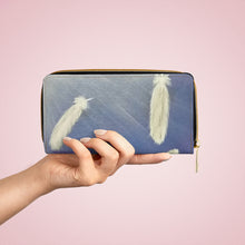 Load image into Gallery viewer, Pockets for cash, c/cards, coins, & more. Stylish faux leather, lots of original artworks by Kerry Sandhu Art to choose from