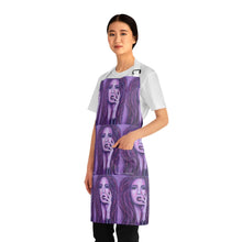 Load image into Gallery viewer, Apron - lightweight, silky finish 100% polyester, two front pockets. Many original artwork designs by Kerry Sandhu Art