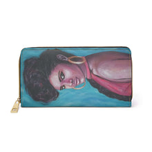 Load image into Gallery viewer, Pockets for cash, c/cards, coins, & more. Stylish faux leather, lots of original artworks by Kerry Sandhu Art to choose from