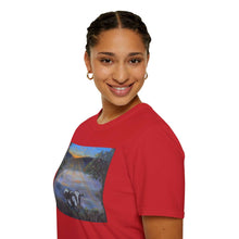 Load image into Gallery viewer, T-Shirt made from very soft materials, no side seams. Feels like bliss to wear! Many designs by Kerry Sandhu Art