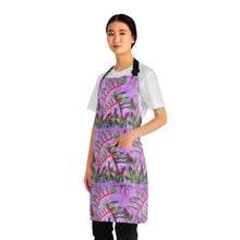 Load image into Gallery viewer, Apron - lightweight, silky finish 100% polyester, two front pockets. Many original artwork designs by Kerry Sandhu Art