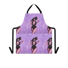 Load image into Gallery viewer, Apron - lightweight, silky finish 100% polyester, two front pockets. Many original artwork designs by Kerry Sandhu Art