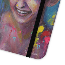 Load image into Gallery viewer, Raining Glitter - PHONE CASE WALLET for Samsung & iPhones - by Kerry Sandhu Art