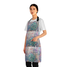 Load image into Gallery viewer, Apron - lightweight, silky finish 100% polyester, two front pockets. Many original artwork designs by Kerry Sandhu Art