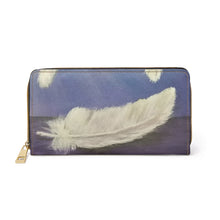 Load image into Gallery viewer, Pockets for cash, c/cards, coins, & more. Stylish faux leather, lots of original artworks by Kerry Sandhu Art to choose from