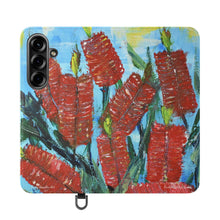 Load image into Gallery viewer, Rustic Bottle Brush - PHONE CASE WALLET - by Kerry Sandhu Art