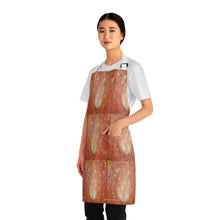 Load image into Gallery viewer, Apron - lightweight, silky finish 100% polyester, two front pockets. Many original artwork designs by Kerry Sandhu Art