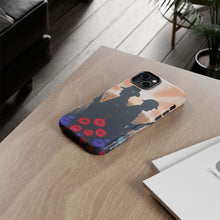 Load image into Gallery viewer, Phone case with an Australian and New Zealand soldier back to back with light-horsemen in the background and poppies in the foreground