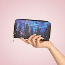 Load image into Gallery viewer, Pockets for cash, c/cards, coins, & more. Stylish faux leather, lots of original artworks by Kerry Sandhu Art to choose from