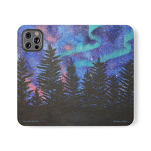 Load image into Gallery viewer, Northern Lights - PHONE CASE WALLET - by Kerry Sandhu Art