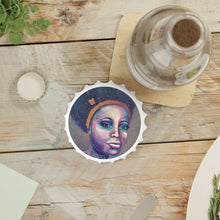 Load image into Gallery viewer, Plastic exterior w/ metallic bottom, magnetic back, 2 different opening mechanisms, matte finish. Art by Kerry Sandhu Art