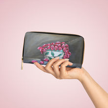 Load image into Gallery viewer, Pockets for cash, c/cards, coins, & more. Stylish faux leather, lots of original artworks by Kerry Sandhu Art to choose from