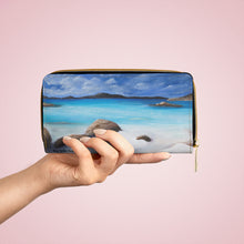 Load image into Gallery viewer, Pockets for cash, c/cards, coins, & more. Stylish faux leather, lots of original artworks by Kerry Sandhu Art to choose from