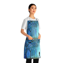 Load image into Gallery viewer, Apron - lightweight, silky finish 100% polyester, two front pockets. Many original artwork designs by Kerry Sandhu Art