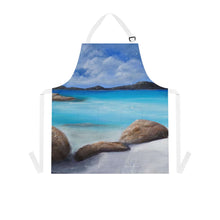 Load image into Gallery viewer, Apron - lightweight, silky finish 100% polyester, two front pockets. Many original artwork designs by Kerry Sandhu Art