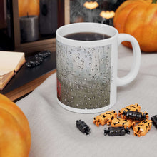 Load image into Gallery viewer, 11oz BPA, lead-free, microwave/dishwasher safe, white ceramic, vivid colours. Many original artworks by Kerry Sandhu Art