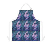 Load image into Gallery viewer, Apron - lightweight, silky finish 100% polyester, two front pockets. Many original artwork designs by Kerry Sandhu Art