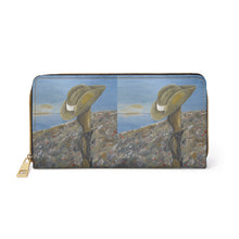 Load image into Gallery viewer, Pockets for cash, c/cards, coins, & more. Stylish faux leather, lots of original artworks by Kerry Sandhu Art to choose from