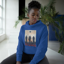 Load image into Gallery viewer, Hoodie 80/20 cotton/polyester anti-pill fleece, has a kangaroo pocket, sleeve cuff ribbing & is preshrunk by Kerry Sandhu Art