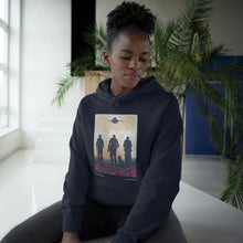 Load image into Gallery viewer, Hoodie 80/20 cotton/polyester anti-pill fleece, has a kangaroo pocket, sleeve cuff ribbing & is preshrunk by Kerry Sandhu Art