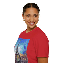 Load image into Gallery viewer, T-Shirt made from very soft materials, no side seams. Feels like bliss to wear! Many designs by Kerry Sandhu Art