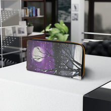 Load image into Gallery viewer, Pockets for cash, c/cards, coins, & more. Stylish faux leather, lots of original artworks by Kerry Sandhu Art to choose from