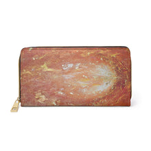 Load image into Gallery viewer, Pockets for cash, c/cards, coins, & more. Stylish faux leather, lots of original artworks by Kerry Sandhu Art to choose from