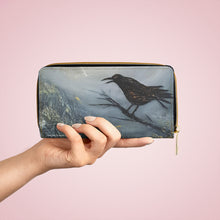 Load image into Gallery viewer, Pockets for cash, c/cards, coins, & more. Stylish faux leather, lots of original artworks by Kerry Sandhu Art to choose from