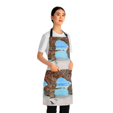 Load image into Gallery viewer, Apron - lightweight, silky finish 100% polyester, two front pockets. Many original artwork designs by Kerry Sandhu Art