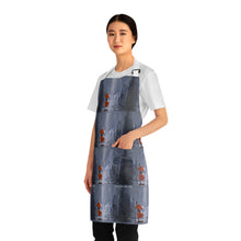 Load image into Gallery viewer, Apron - lightweight, silky finish 100% polyester, two front pockets. Many original artwork designs by Kerry Sandhu Art