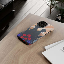 Load image into Gallery viewer, Phone case with an Australian and New Zealand soldier back to back with light-horsemen in the background and poppies in the foreground