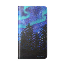 Load image into Gallery viewer, Northern Lights - PHONE CASE WALLET - by Kerry Sandhu Art
