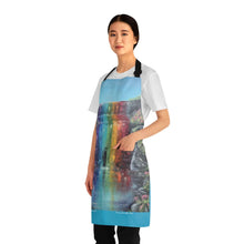 Load image into Gallery viewer, Apron - lightweight, silky finish 100% polyester, two front pockets. Many original artwork designs by Kerry Sandhu Art