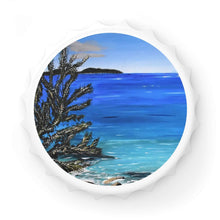 Load image into Gallery viewer, Plastic exterior w/ metallic bottom, magnetic back, 2 different opening mechanisms, matte finish. Art by Kerry Sandhu Art