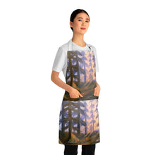 Load image into Gallery viewer, Apron - lightweight, silky finish 100% polyester, two front pockets. Many original artwork designs by Kerry Sandhu Art