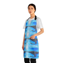 Load image into Gallery viewer, Apron - lightweight, silky finish 100% polyester, two front pockets. Many original artwork designs by Kerry Sandhu Art