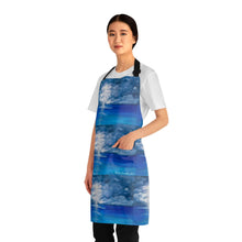 Load image into Gallery viewer, Apron - lightweight, silky finish 100% polyester, two front pockets. Many original artwork designs by Kerry Sandhu Art